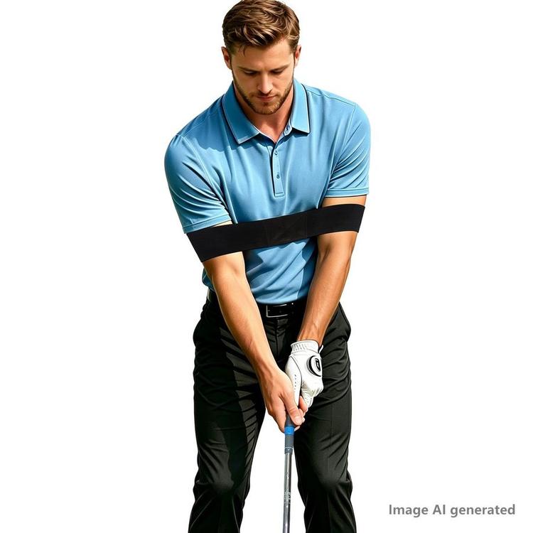 Golf Grip Swing Training Aid & Arm Band Training Aid Kit